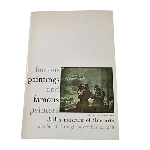 Vintage 1958 Dallas Museum Of Fine Arts Booklet Famous Paintings & Painters - Picture 1 of 7